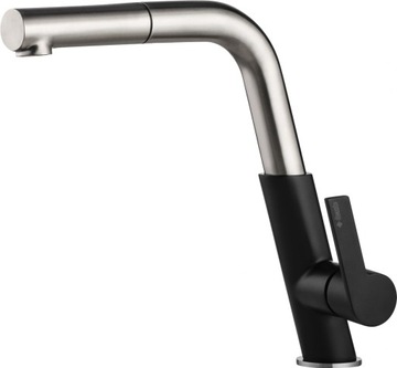 DEANTE SILIA BATERIA KUCHENNA STAL/CZARNA BQS B730