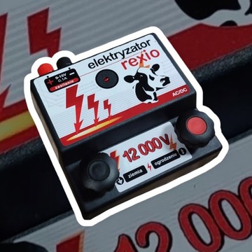Elektryzator/pastuch dla psów, krów, koni - REXIO - 0,6J, mocny 12000V!