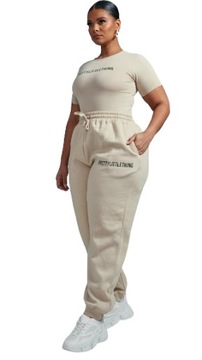 PRETTYLITTLETHING SPODNIE PLUS SIZE Z LOGO 50 1EJD