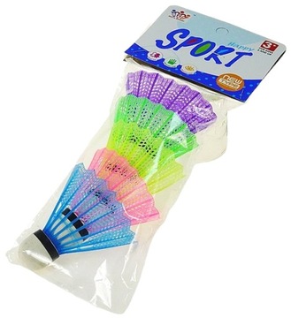 НАБОР ИЗ 5 ЦВЕТНЫХ ВАЛАНЦЕВ ДЛЯ БАДМИНТОНА ВАЛАНКИ ДЛЯ БАДМИНТОНА 1639