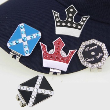 Gazechimp 2 шт. маркеры для мяча для гольфа, зажим для шляпы, настройка выравнивания, помощь игроку в гольф