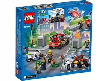 НАБОР БЛОКОВ LEGO CITY «ПОЖАРНАЯ ОПЕРАЦИЯ И ПОЛИЦЕЙСКАЯ ОПЕРАЦИЯ» (60319)