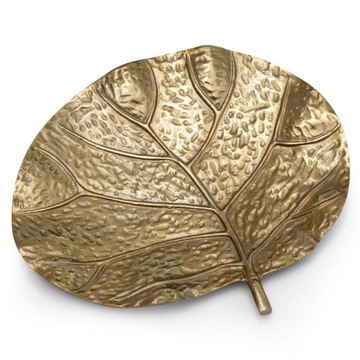 PATERA DEKORACYJNA TALERZ OZDOBNY 31X27 CM ZŁOTA