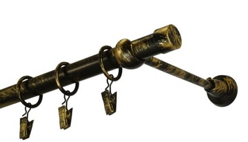 Karnisz metalowy BASIC fi 19 pojedynczy 170 cm