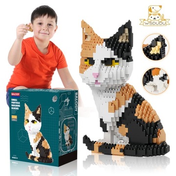 Kot Czarny Zestaw mini klocków Balody 16038 (1300 pcs)