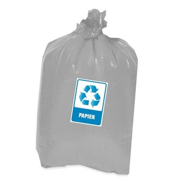 Naklejki do oznaczania odpadów 10 szt PAPIER