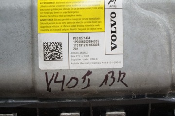 VOLVO V40 II 13R ULOŽENÍ KOLENO AIRBAG 31271434