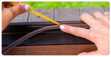 TESA MOLL РЕЗИНОВАЯ САМОКЛЕЯЩАЯСЯ ПРОКЛАДКА ПРОФИЛЬ D ДЛЯ ОКОН И ДВЕРЕЙ 6М КОРИЧНЕВЫЙ