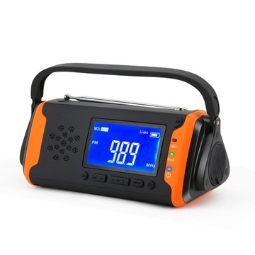 Radio FM AM Awaryjne Solar SOS 4000mAh Latarka
