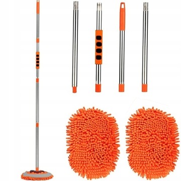 ТЕЛЕСКОПИЧЕСКАЯ ЩЕТКА ДЛЯ МОЙКИ АВТОМОБИЛЯ, 160 см