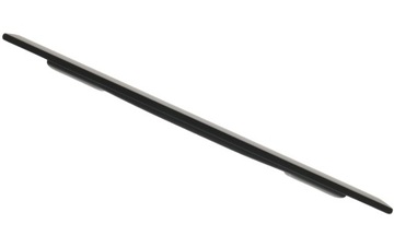 Subtelny uchwyt do frontów meblowych czarny mat trwały metalowy 37 cm