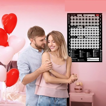 100x GRA KAMASUTRA - Pozycje dla Par, Zdrapka - prezent na DZIEŃ CHŁOPAKA