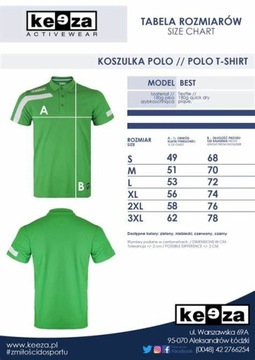 10x KOSZULKA POLO MECZOWA SPORTOWA KEEZA + NADRUKI
