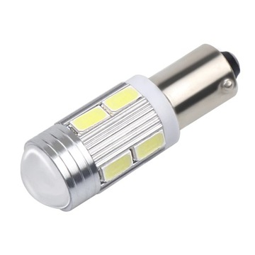 ŻARÓWKA LED 10 SMD 5730 H6W BAX9S POSTOJÓWKA