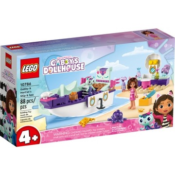 LEGO GABBY'S DOLLHOUSE KOCI DOMEK GABI STATEK SPA GABI I SYRENOKOTKI 10786
