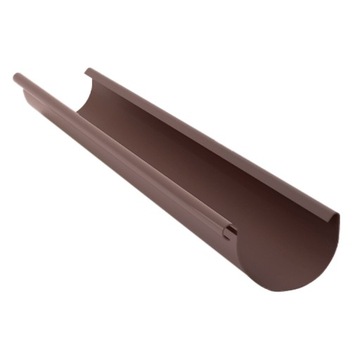 rynna PVC 125mm x 2m BRĄZOWY - Izabella / Gamrat