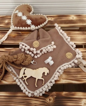 Попона ,навушники, чумбур для Hobby horse a5 Відтінок Коричневий