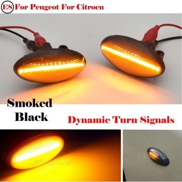 PEUGEOT 107 206 307 407 SMĚROVKY DYNAMICKÉ KOUŘOVÉ LED PLAVACÍ