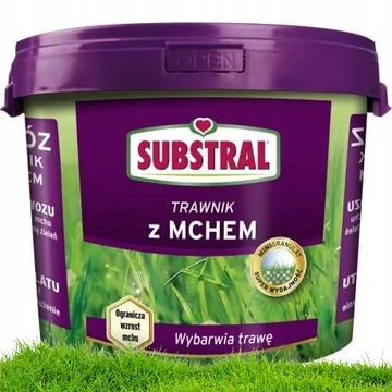 NAWÓZ ZWALCZAJĄCY MECH W TRAWIE SUBSTRAL 5kg 125m²