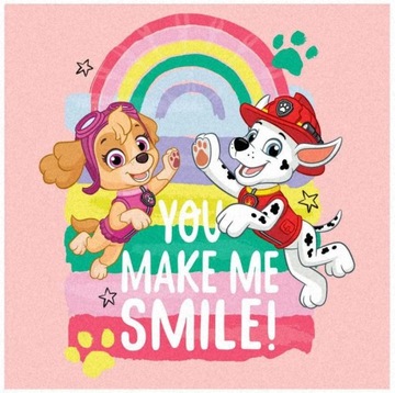 Ręcznik do twarzy dla dziewczynki Psi Patrol - You make me smile!