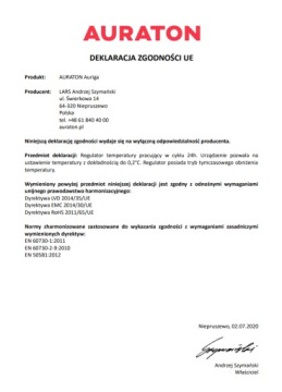 Контроллер циркадного регулятора Auraton 3003 (Аурига) с дисплеем