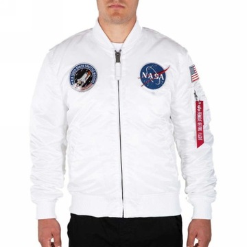 Kurtka Alpha Industries MA-1 VF NASA 166107 Biała