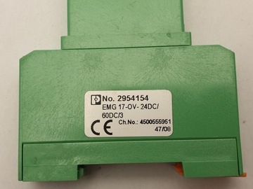 PHOENIX CONTACT EMG 17-0V-24DC/60DC/3*2954154