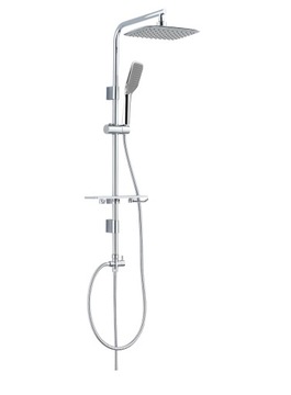 ПОЛЬША VALVEX смеситель для душа + душевой набор RAIN SHOWER с ПОЛОЧКОЙ