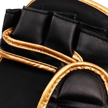 Спарринговые перчатки StormCloud Lynx MMA, черные и золотые XL