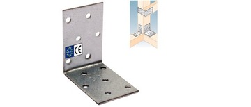 УГОЛ МОНТАЖНЫЙ КМ3 СТОЛЯРНЫЙ СОЕДИНИТЕЛЬ 60х60х40 ОЦИНКОВАННЫЙ 10 шт. DOMAX