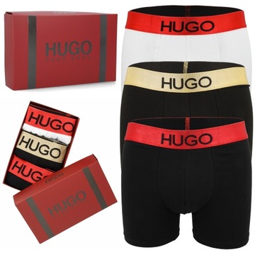 Bokserki męskie majtki HUGO BOSS zestaw 3-pak rozmiar XL