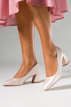 ЖЕНСКИЕ ТУФЛИ НА ВЫСОКОМ КАБЛУКЕ, ЛЕГКИЕ ЭЛЕГАНТНЫЕ ЖЕМЧУЖНЫЕ ТУФЛИ, размер 41