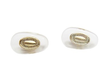NANOŚNIKI DO OKULARÓW 12mm -METALOWA WKŁADKA ZŁOTA
