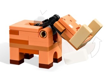 LEGO MINECRAFT 21255 ZASADZKA W PORTALU DO NETHERU, KLOCKI