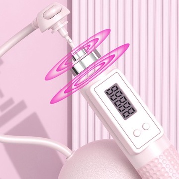 Беспроводной Регулируемый Утяжеленный с розовым 280 см