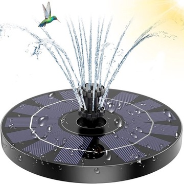PŁYWAJĄCA FONTANNA SOLARNA OGRODOWA POMPA WODY DO OCZKA WODNEGO STAWU