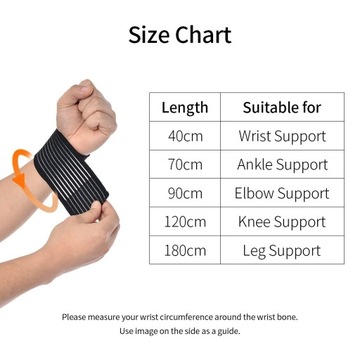 1 шт., 40–180 см, высокоэластичная компрессионная спортивная лента