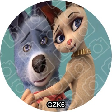 Вафля на торт ANIMALS GANG украшение для торта вафельный принт 20см