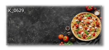 Panel szklany hartowany 120X50 PIZZA do kuchni