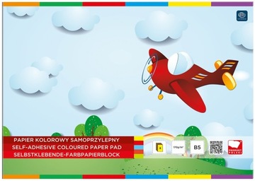 Zeszyt papierów kolorowych samoprzylepnych B5