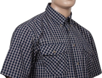 bawełniana koszula męska z krótkim rękawem w kratkę 2XL_klatka_132