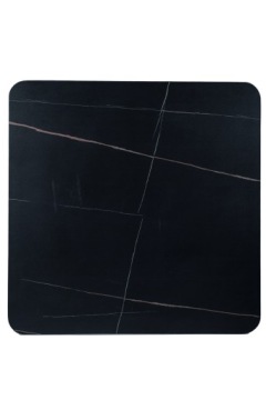 СТОЛ ESPERO II МАТОВЫЙ ЧЕРНЫЙ/ЧЕРНЫЙ 80X80