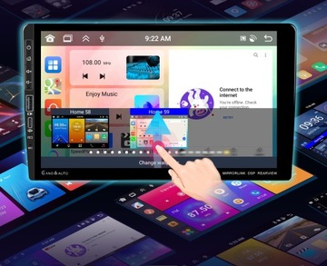 Car Radio 2 DIN Android Auto CarPlay RDS WiFi GPS DSP FM 9 