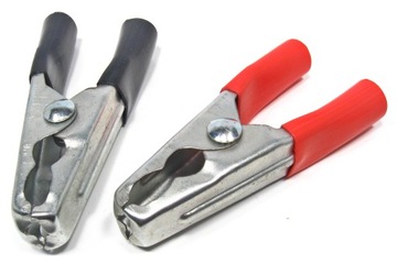 Krokodylki zaciski do kabli akumulatora 90mm 2szt