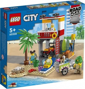 LEGO 60328 СПАСАТЕЛЬНАЯ ПОЗИЦИЯ НА ПЛЯЖЕ ГОРОДА