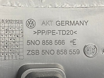 GD TIGUAN I FACELIFT KRYT SLOUPCE ŘÍDÍCÍ SPODNÍ 5N0858559 ORIGINÁLNÍ