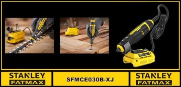 STANLEY FATMAXC Мини-аккумуляторная шлифовальная машина и гравер, корпус 18 В, SFMCE030B