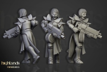 Сестры с оружием - 7 шт - Highlands Miniatures