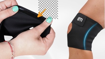 STABILIZATOR ORTEZA KOLANA OPASKA STAWU KOLANOWEGO ELASTYCZNA BEZSZWOWA r.L