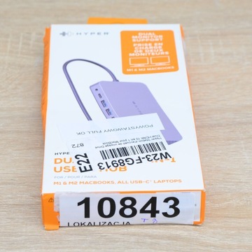 Hyper Dual HDMI 10 w 1 stacja dokująca HUB do MacBooka do laptopa